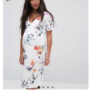 Bluebelle Maternity Floral Dress